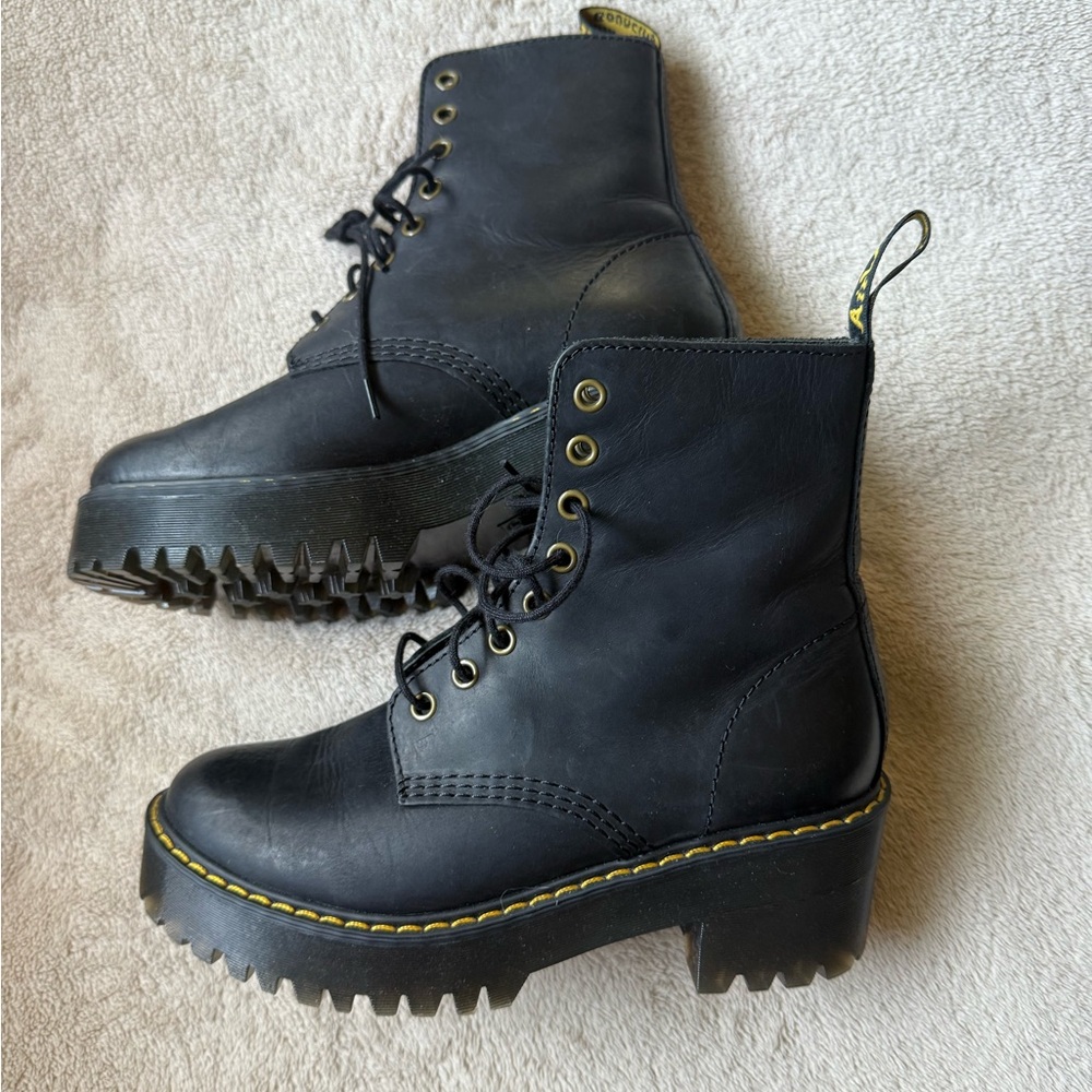 Dr. Martens Black Shriver Hi Size 7 Women's Boots